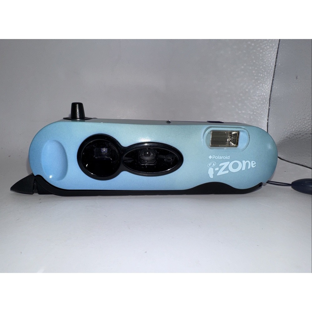 Polaroid i-Zone Blue Instant Film Pocket Camera & Wrist Strap